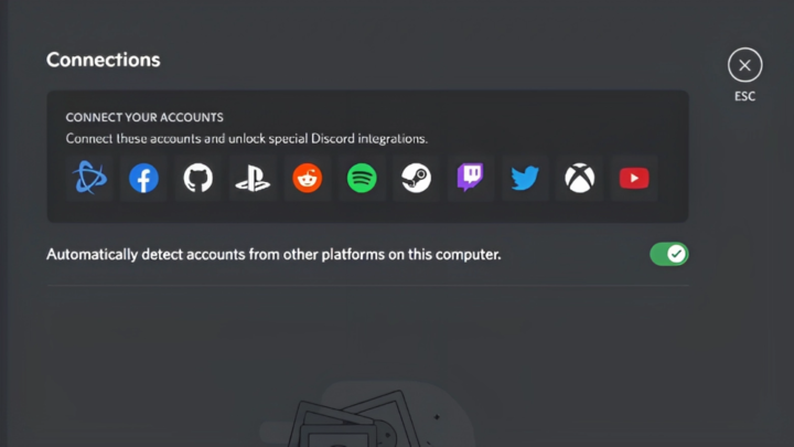 Connect other services to your Discord account