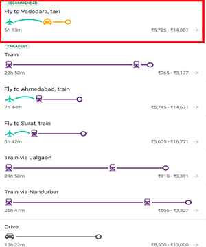 how to reach statue of unity from hyderabad via flight and train