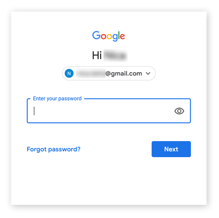 sign in with your gmail or any other account to set up two-factor authentication