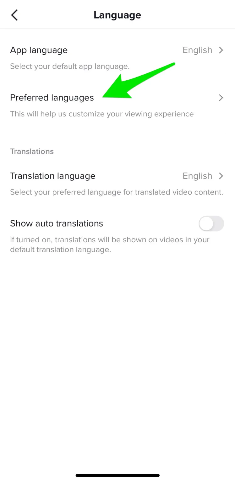 Select Preferred languages according o Location