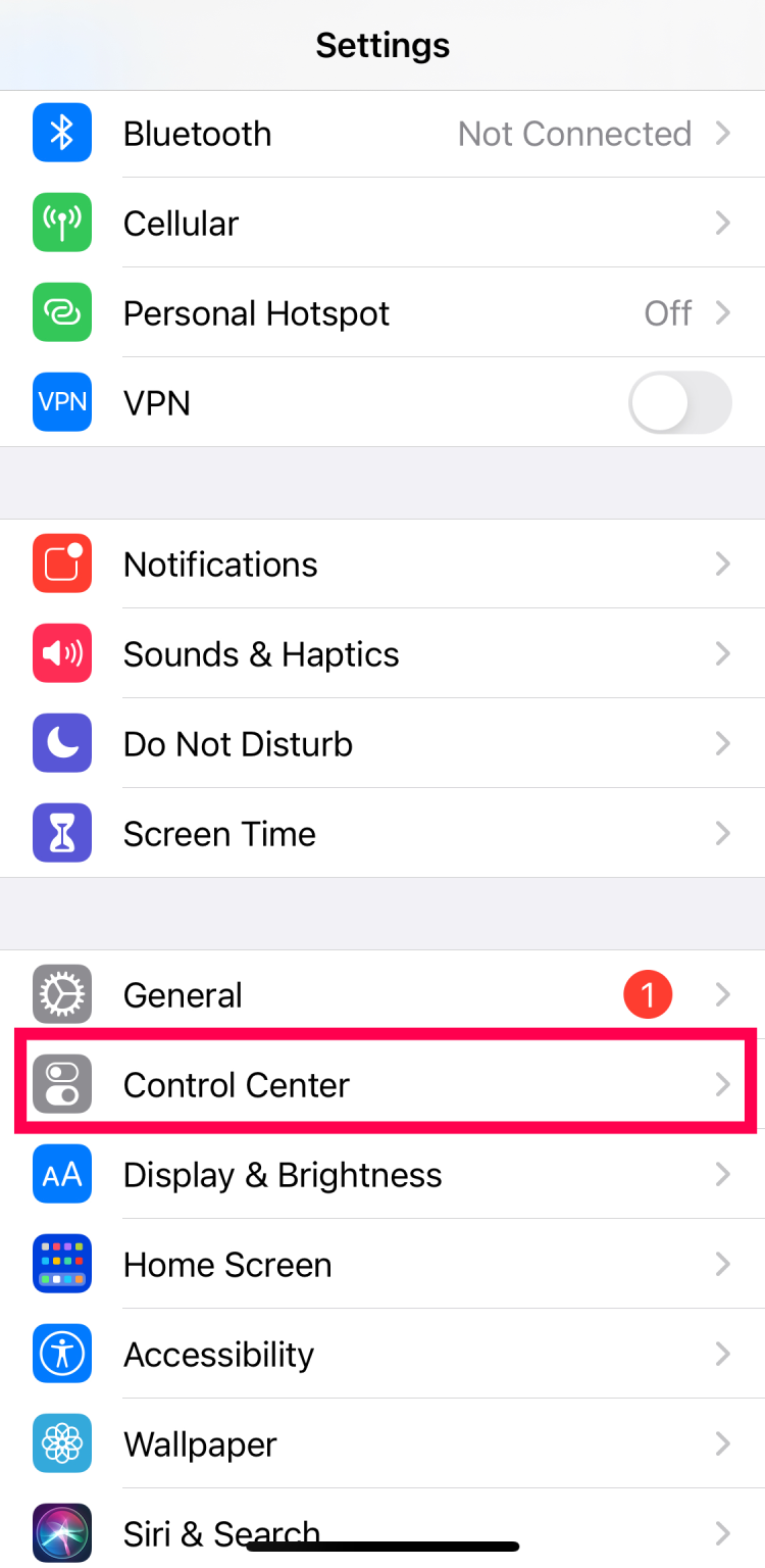 Control Center