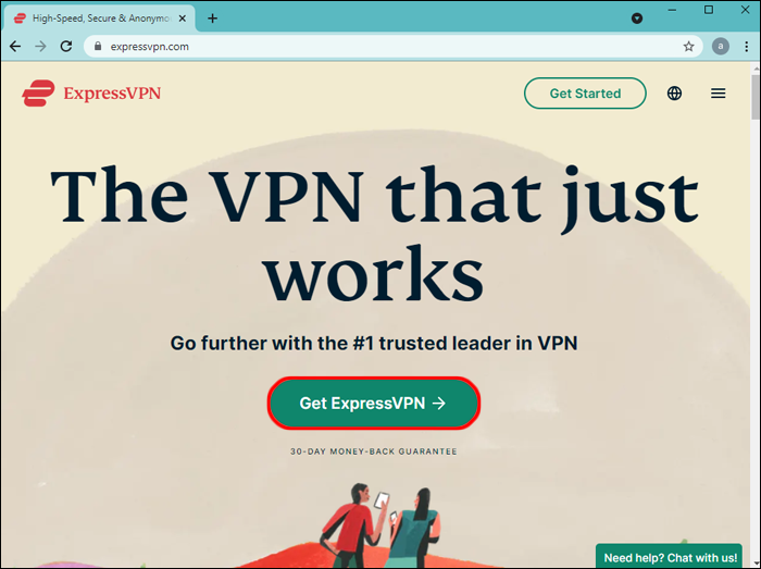 On the official website, subscribe to the VPN service.