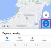 click on go button in google maps