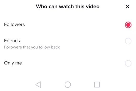 Change ‘Who can watch this video’ based on your preferences.