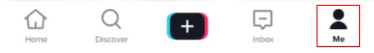 Launch TikTok and select Me in the lower right-hand corner.