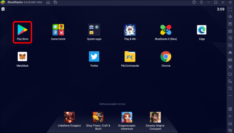 Once downloaded, BlueStacks will open automatically.