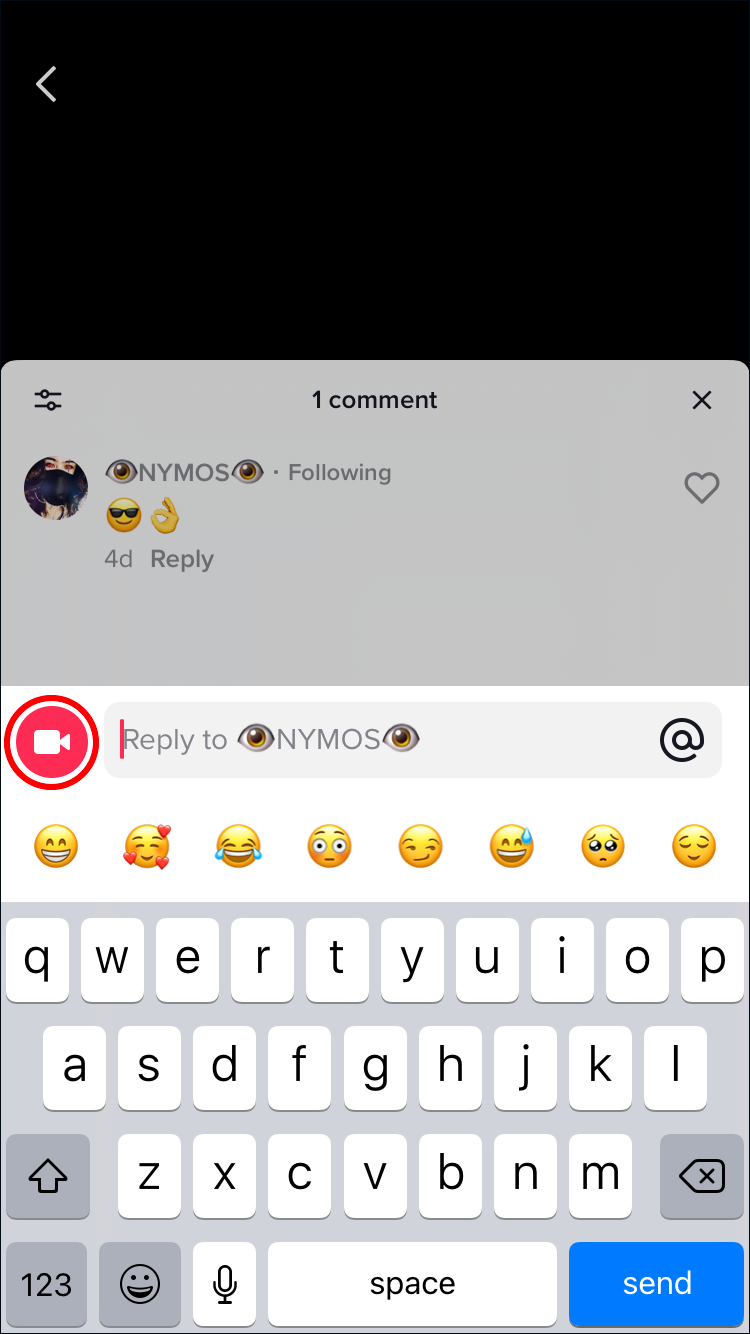 Hit the “Record” button to record and upload your video as normal.