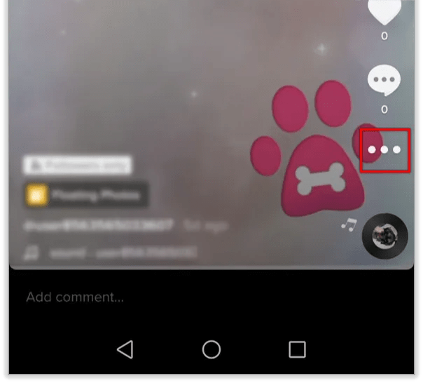 You can locate your video by tapping the profile icon