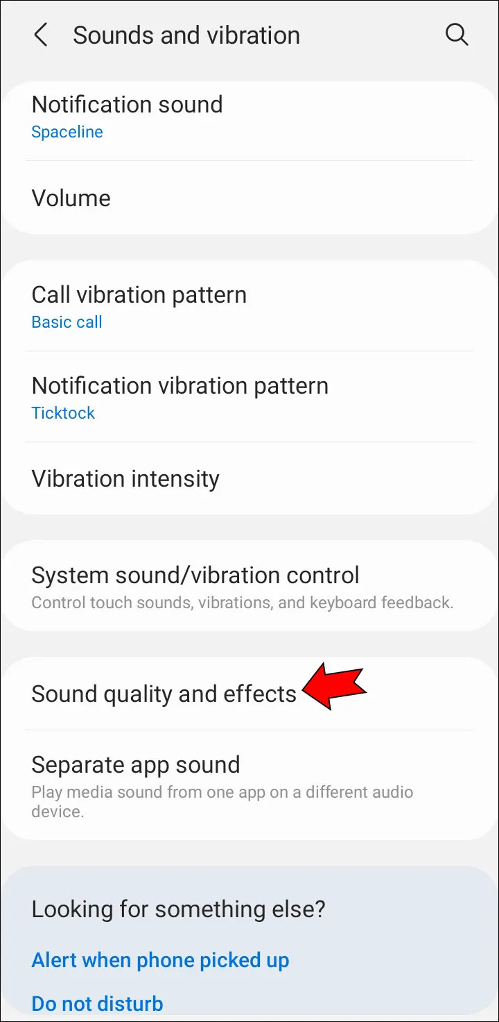 Look for the “Sound Quality and Effects” option.