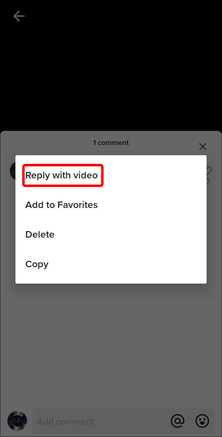 Use the “Record” button to record and upload your video.