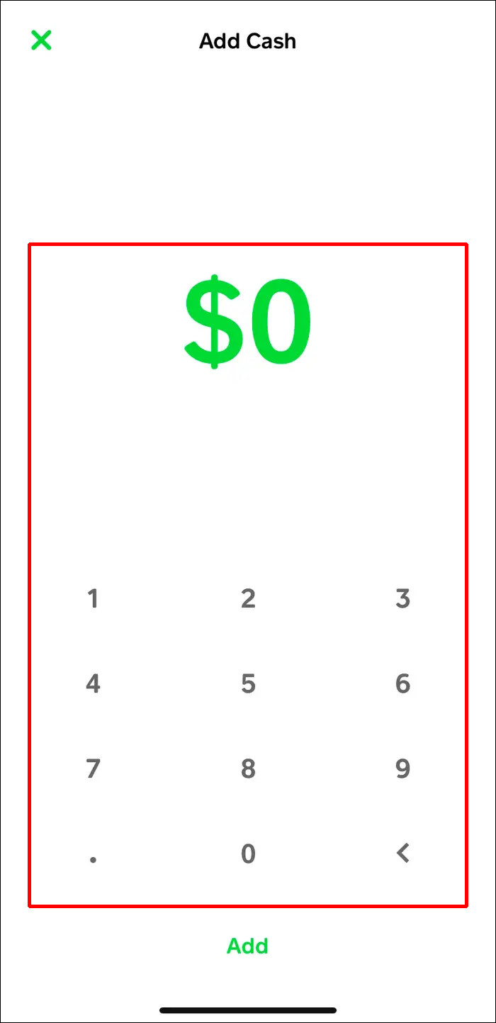 Enter the amount you want.