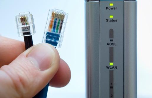 DSL (digital subscriber line) internet also uses telephone lines to transmit data. But in contrast to dial-up, DSL uses inaudible frequencies, so it doesn’t compete with your voice phone service. Average speeds for DSL are between 1 and 100 Mbps for downloading and up to 20 Mbps for uploading.