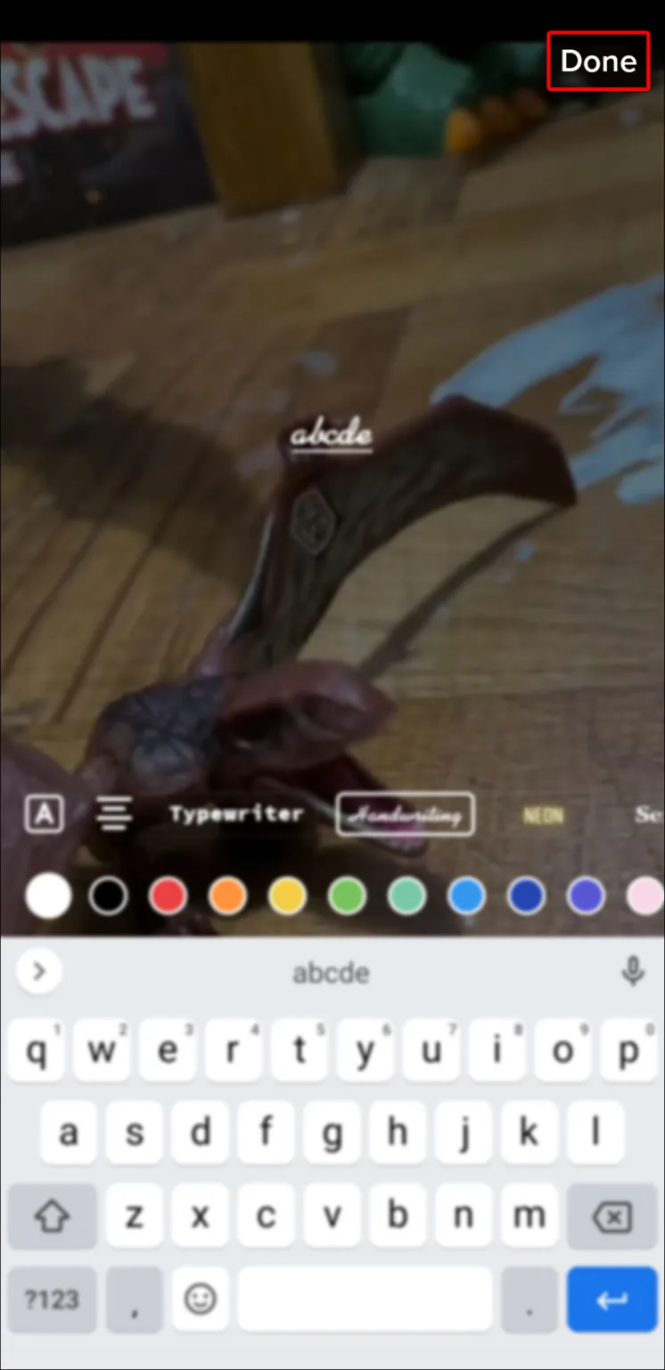 Press “Done” in the upper-right corner.