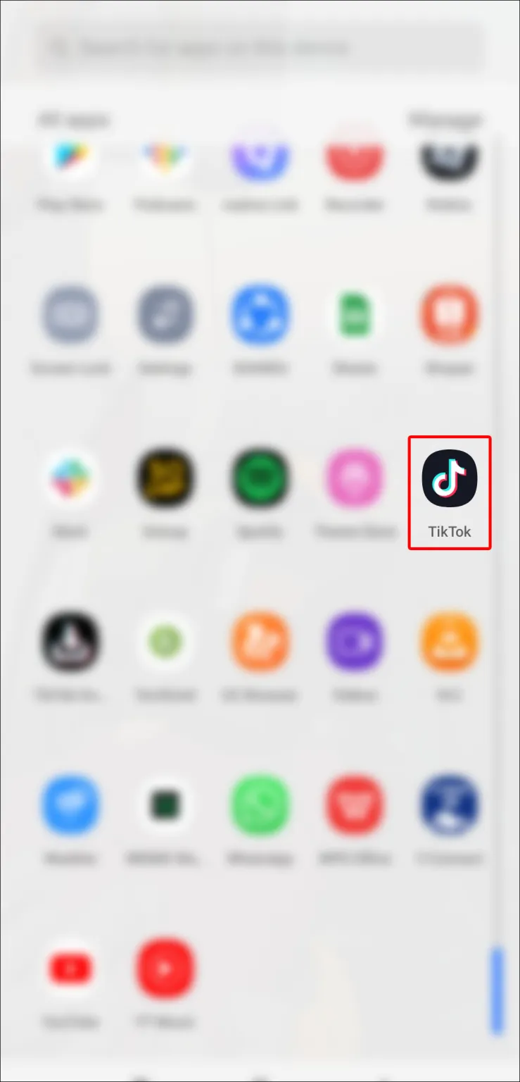 Open TikTok on your phone.