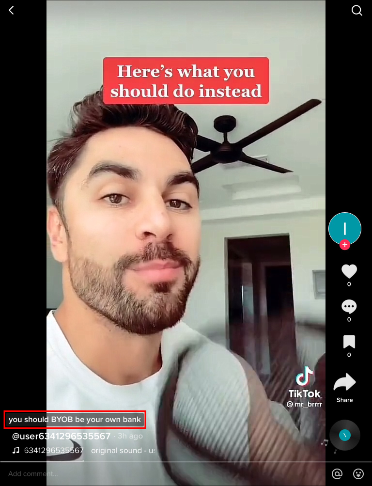 Tap on one of the captions as it appears on the screen.
