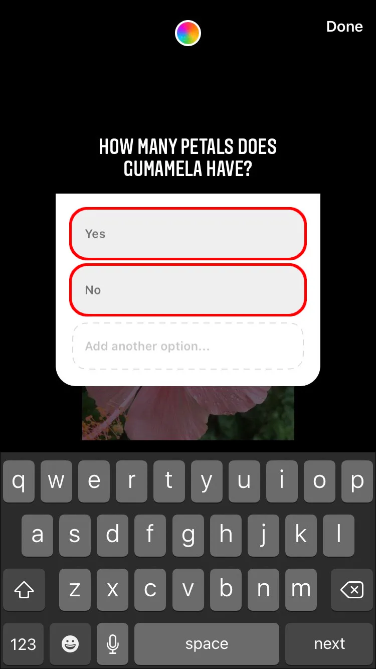 The default answers are “Yes” and “No” but you can change them to whatever answers you’d like.
