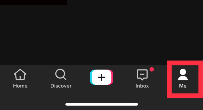 Tap on your profile icon in the bottom-right corner of the screen.