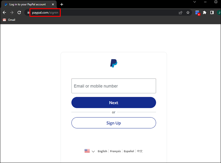 Go to the PayPal official website and log in.