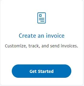 Then, select Create an invoice or Create an estimate.