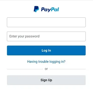 Enter your PayPal credentials.