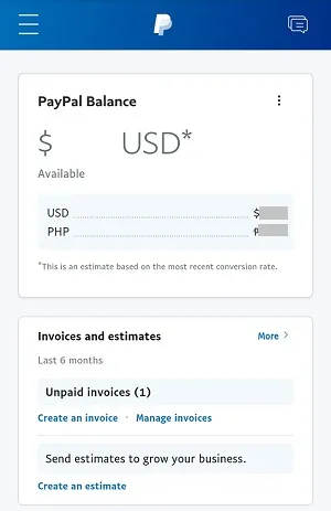 You will be able to see your exact PayPal balance on the main page.