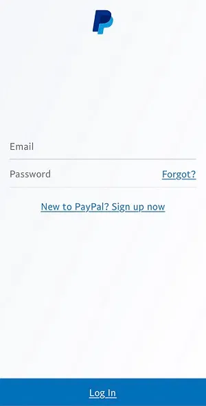 Enter your PayPal credentials.