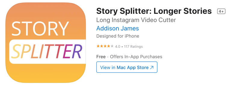 StorySplitter for iPhone