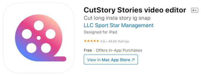 CutStory for iOS/IPhone