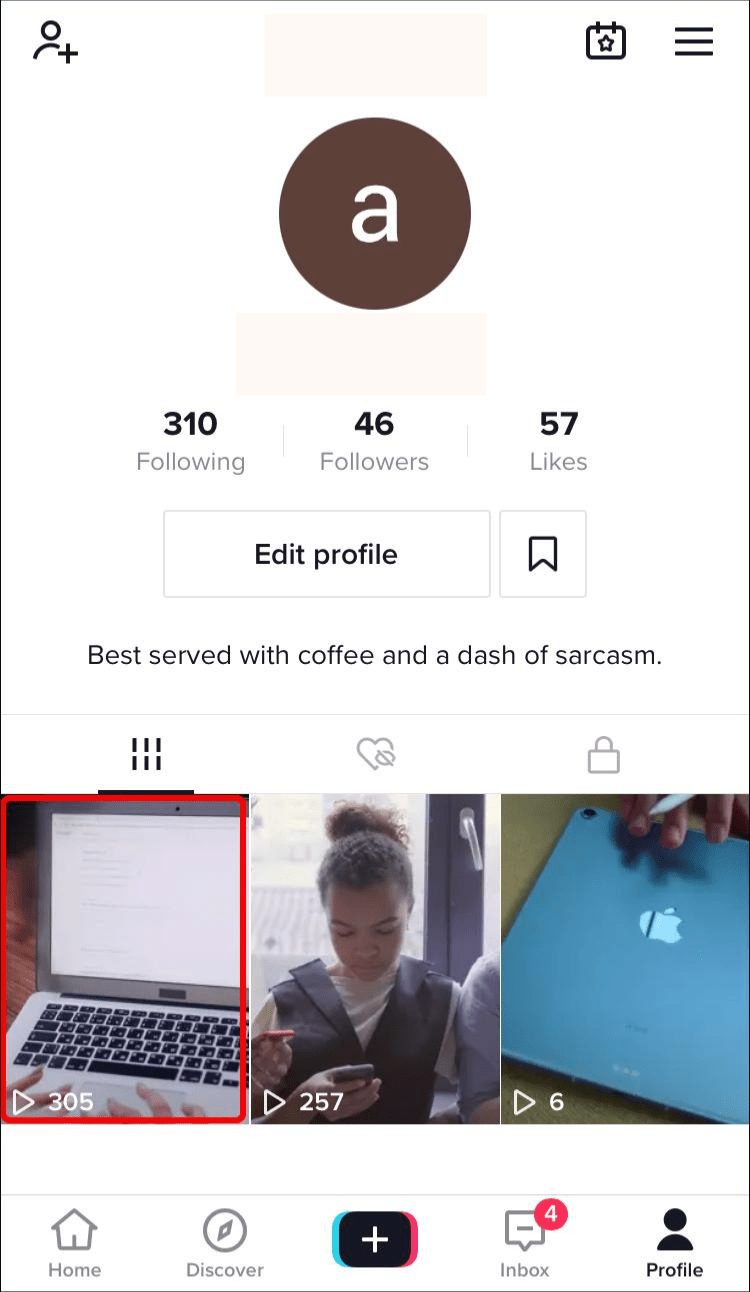 Access your TikTok account and go to the post with the comment you want to reply to.