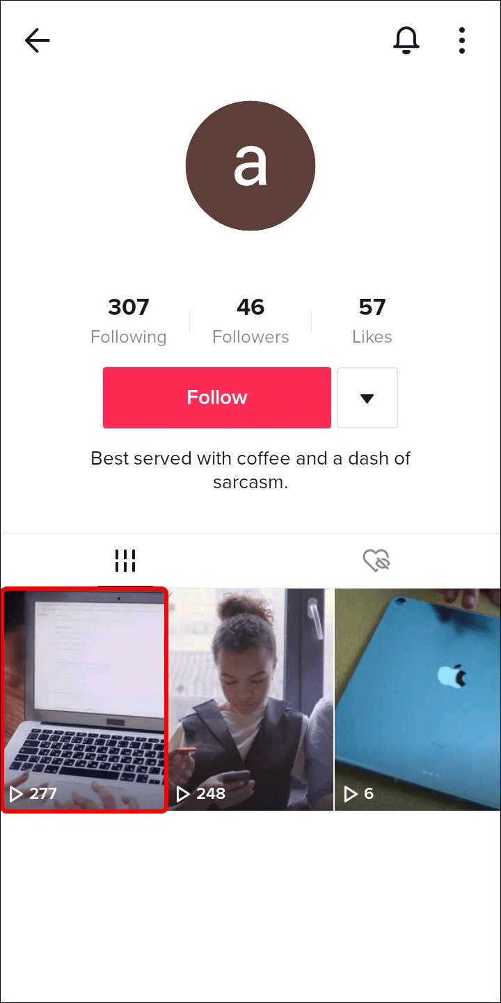 Sign in to TikTok and find the post you want to respond to.