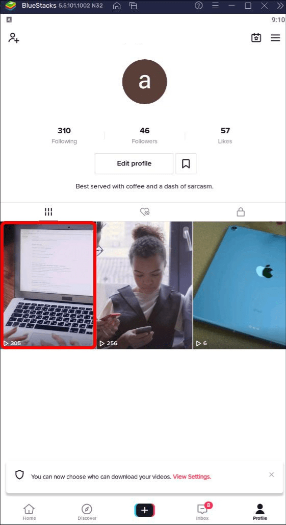 Find the post you want to reply to using video.