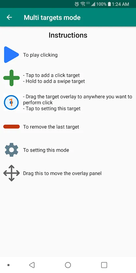 Tap Enable in the Multi Targets Mode section. 