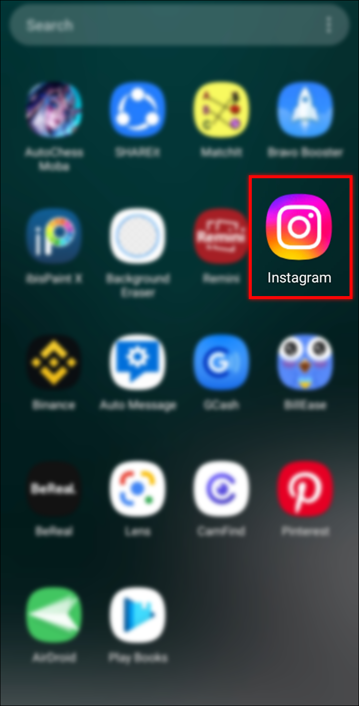 Launch the Instagram app on your Android device.