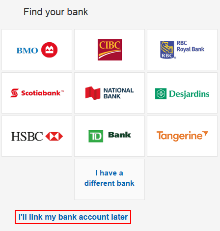 link your bank account to your paypal account