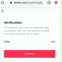 You’ll get a text message from TikTok with a four-digit verification code. Keep in mind that fees may apply every time TikTok sends you an SMS. Enter the code fast, as the timer on the verification page gives you around a minute.