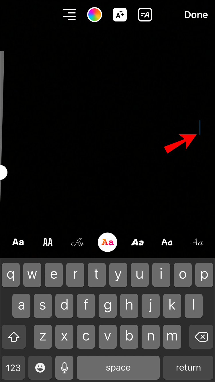 To add Text, click the Aa button in the upper right corner of your screen.