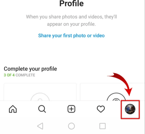 Log into Instagram and select your account.