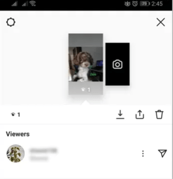 Instagram Analytics, you can also see the view count rise each time 