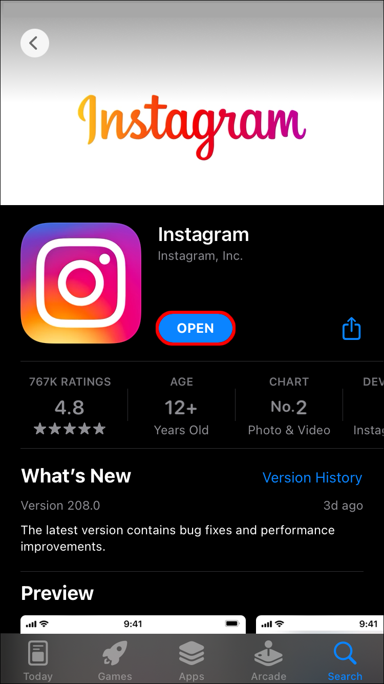 Launch the Instagram app on your iPhone. 