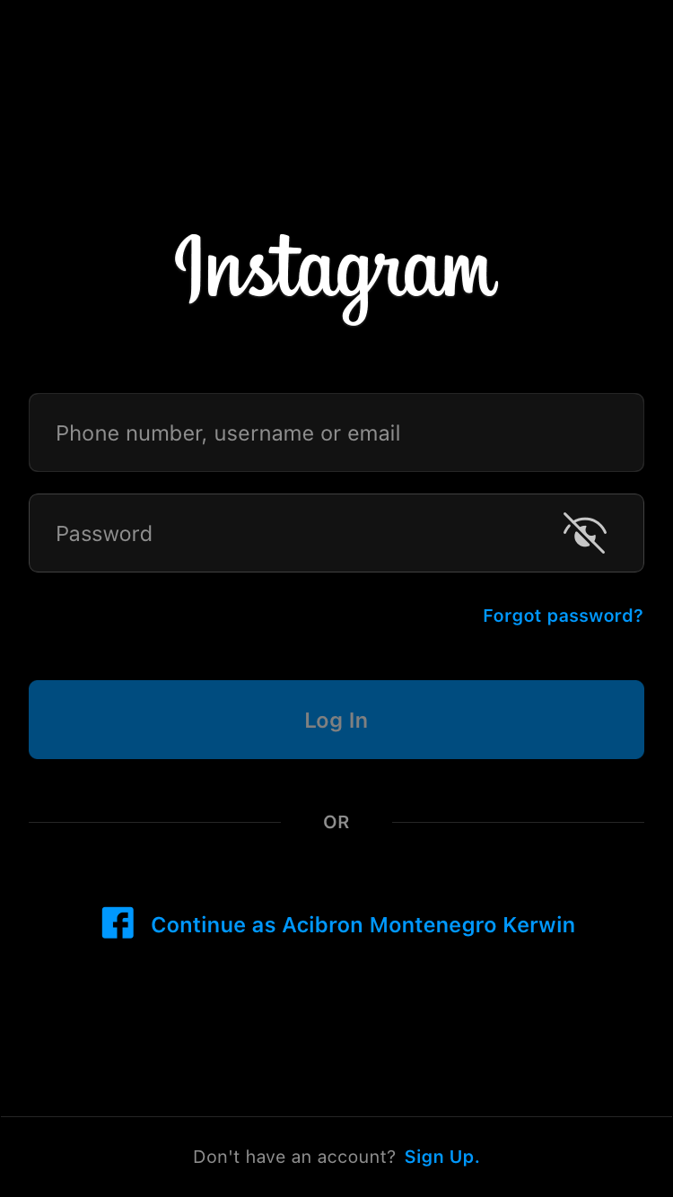 Open Instagram on your iPhone and log into your account. 