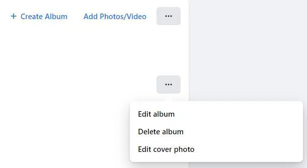 Confirm by clicking Delete Album.