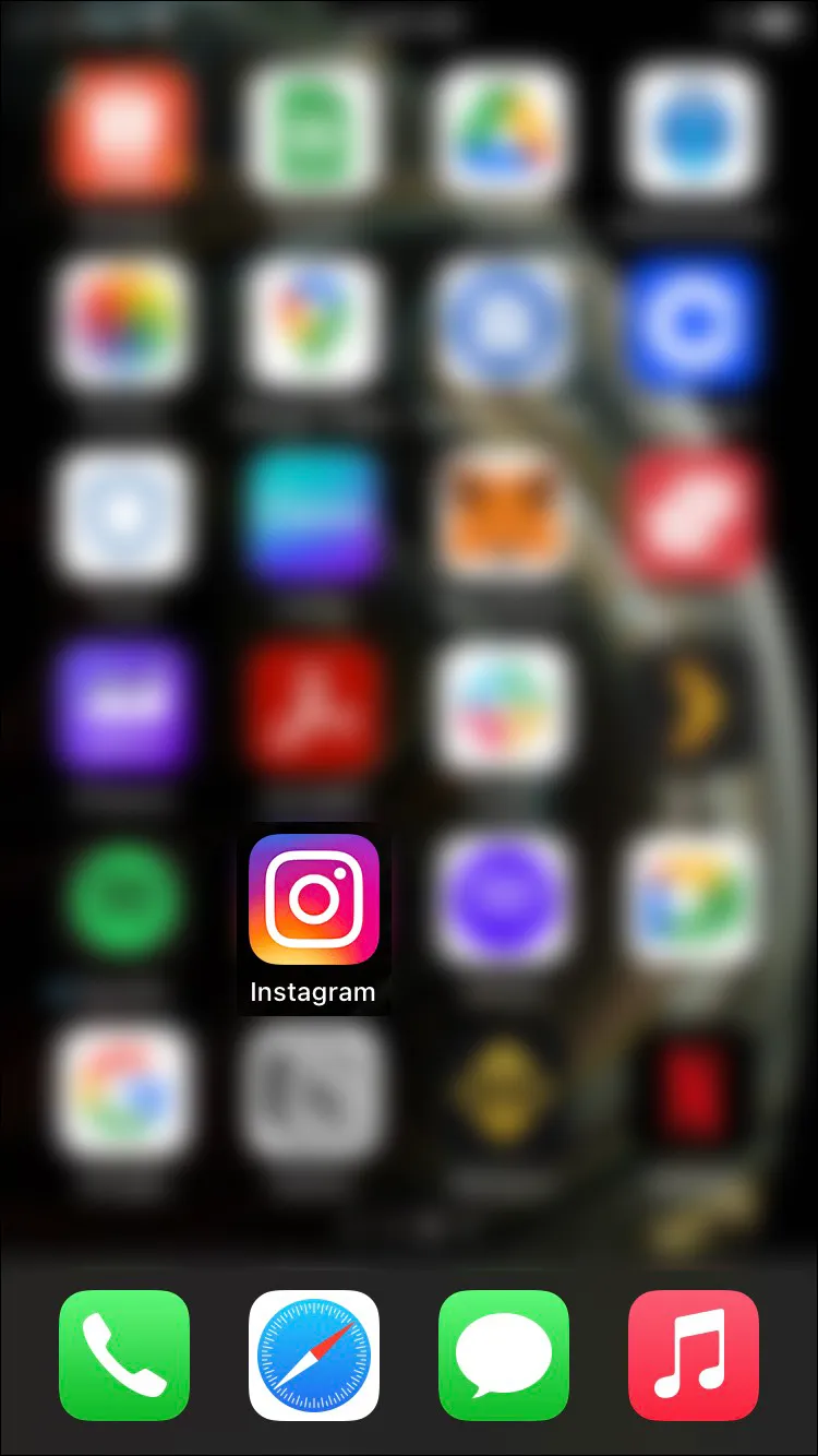 Launch your device’s Instagram app.