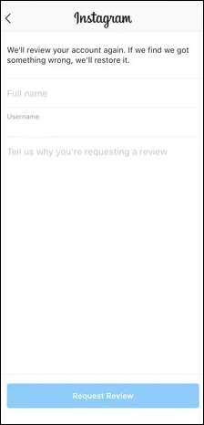 Click Request Review.