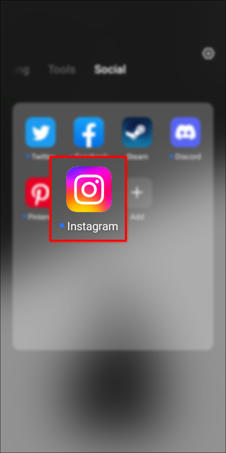 Open the Instagram app on your Android device. 