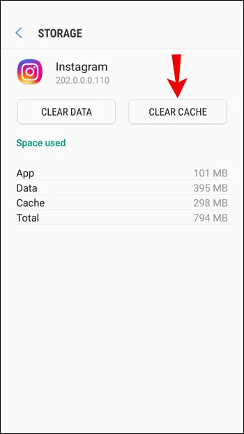 Select Clear Cache. 