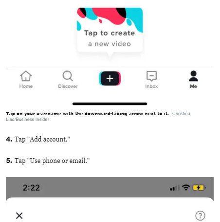 create a new video using your mobile on tiktok