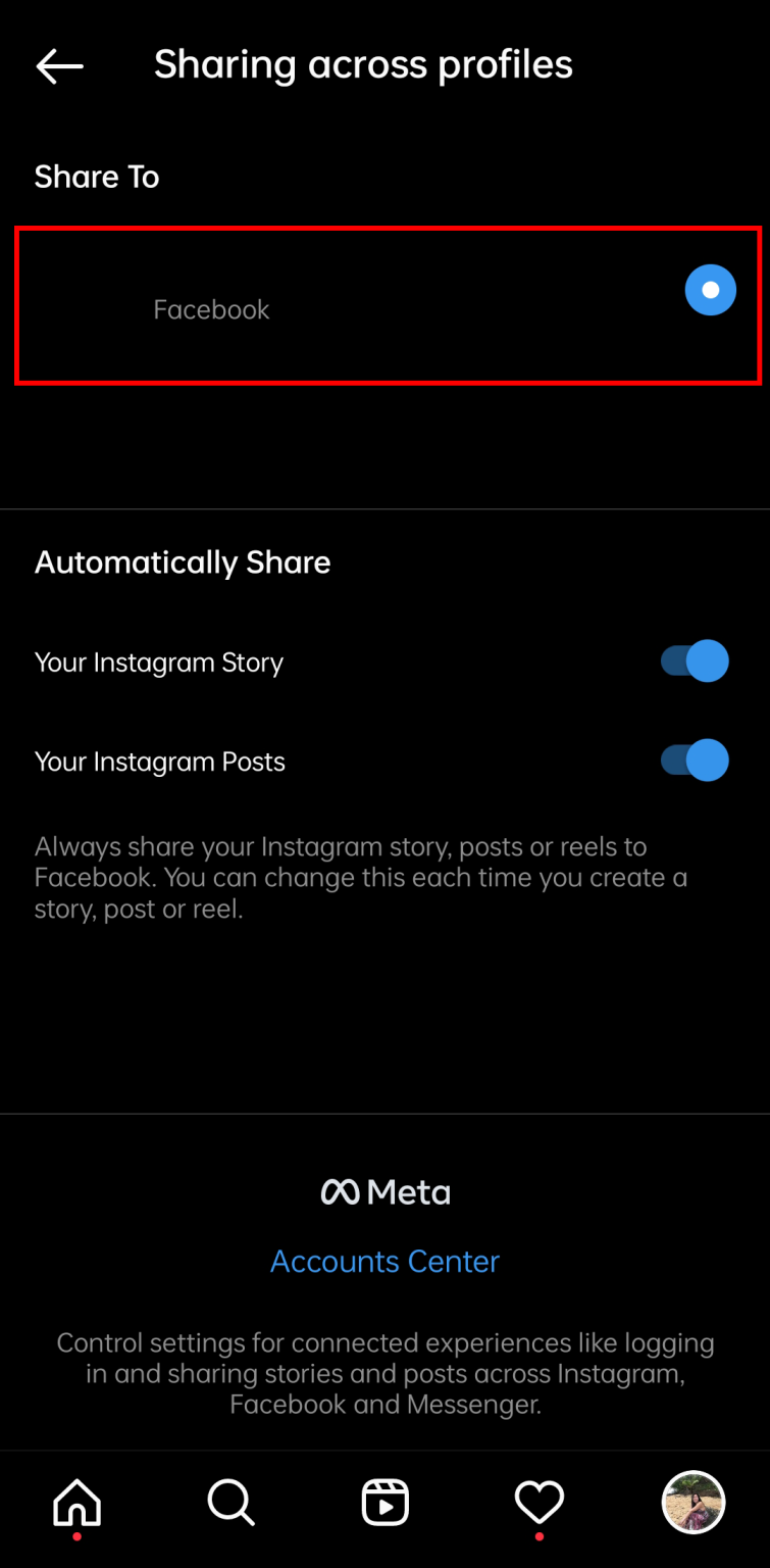 Now select dot to share to facebook. 