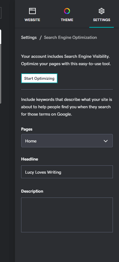 GoDaddy’s Search Engine Visibility tool is extremely simple and beginner-friendly.