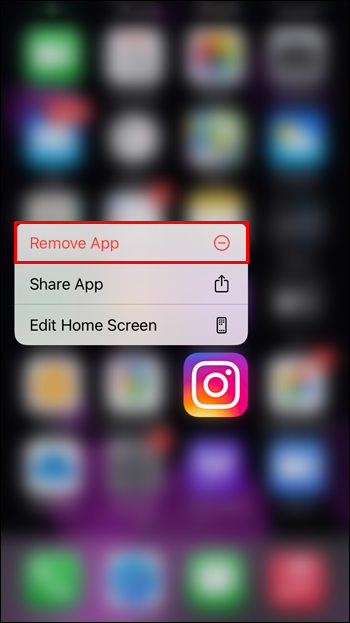 Long-press it and then tap Remove App. 