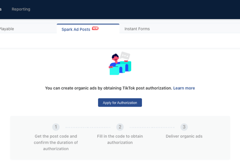 Once you have the video code, go to the Assets section of your TikTok Ads Manager and select the Spark Ad Posts tab. 